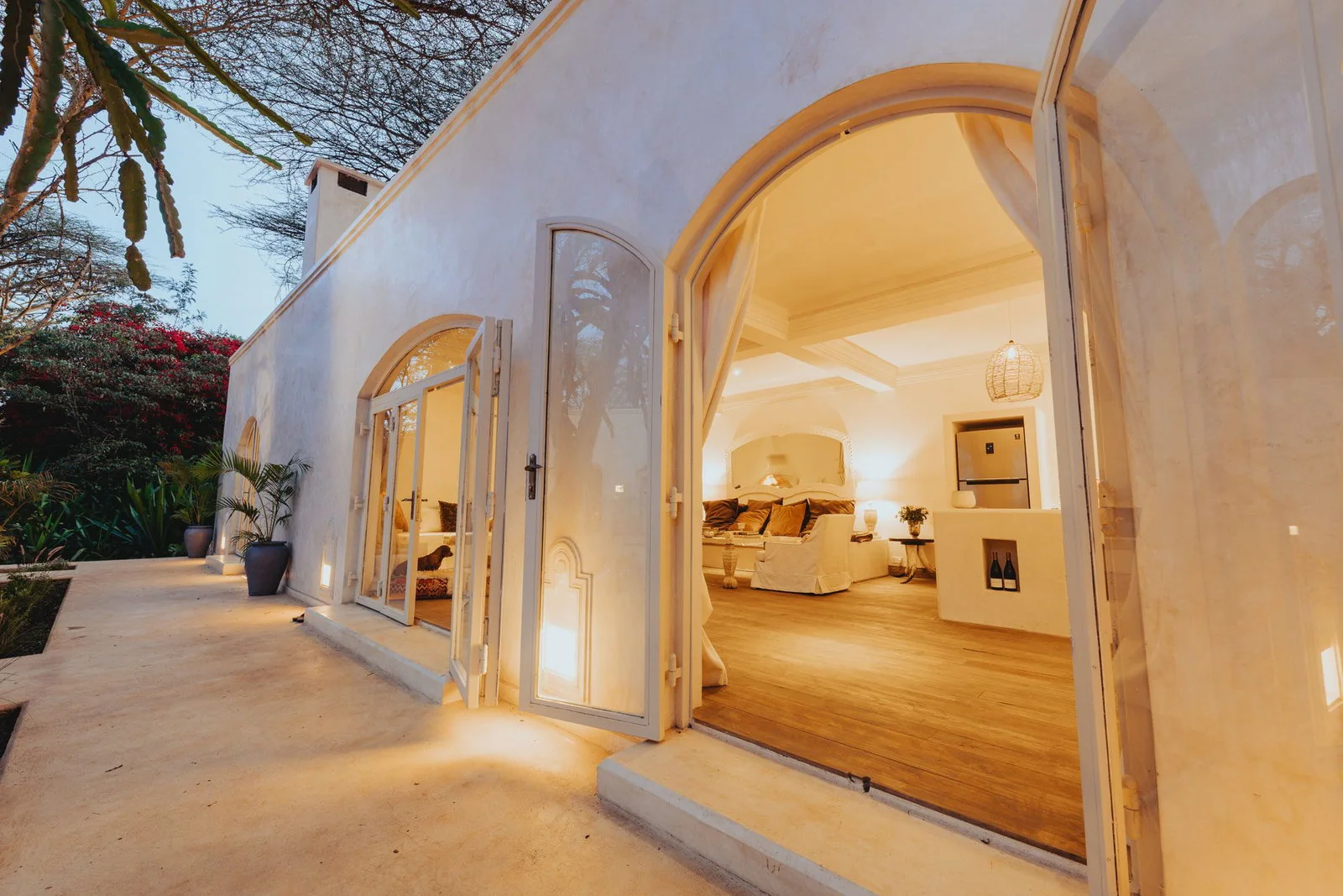 Arched garden suite exterior at Manzili House in Nairobi