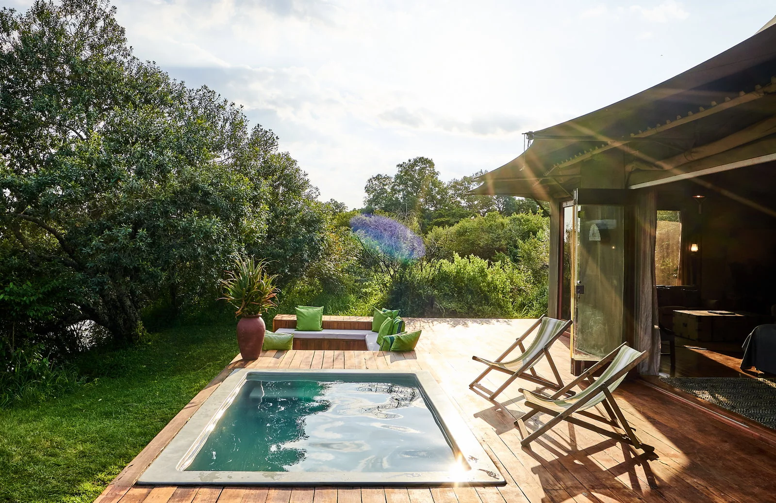 Luxury tent at Sala’s Camp in the Maasai Mara